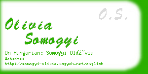 olivia somogyi business card
